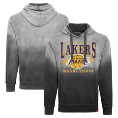 Black Los Angeles Lakers Sportiqe Unisex Blake Sun-Fade Pullover Hoodie | NBA