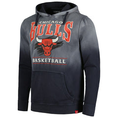 Black Chicago Bulls Sportiqe Unisex Blake Sun-Fade Pullover Hoodie | NBA