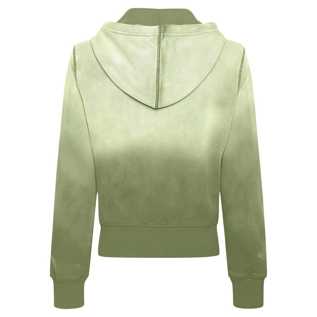 Olive Boston Celtics Sportiqe Women's Carli Sun Fade Full-Zip Hoodie | NBA
