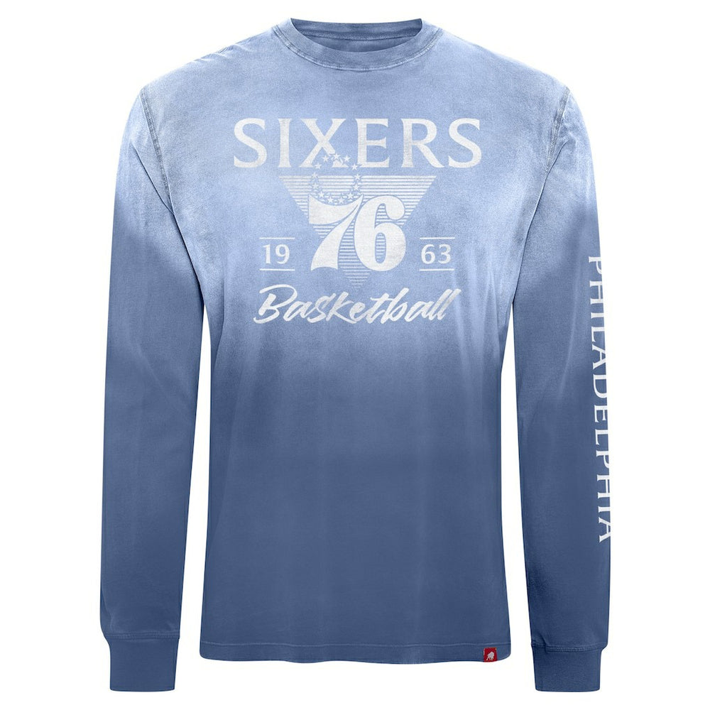 Royal Philadelphia 76ers Sportiqe Unisex Mohave Sun-Dipped Long Sleeve T-Shirt | NBA