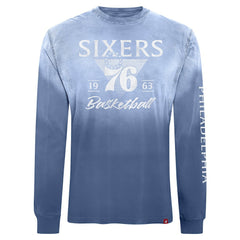 Royal Philadelphia 76ers Sportiqe Unisex Mohave Sun-Dipped Long Sleeve T-Shirt | NBA