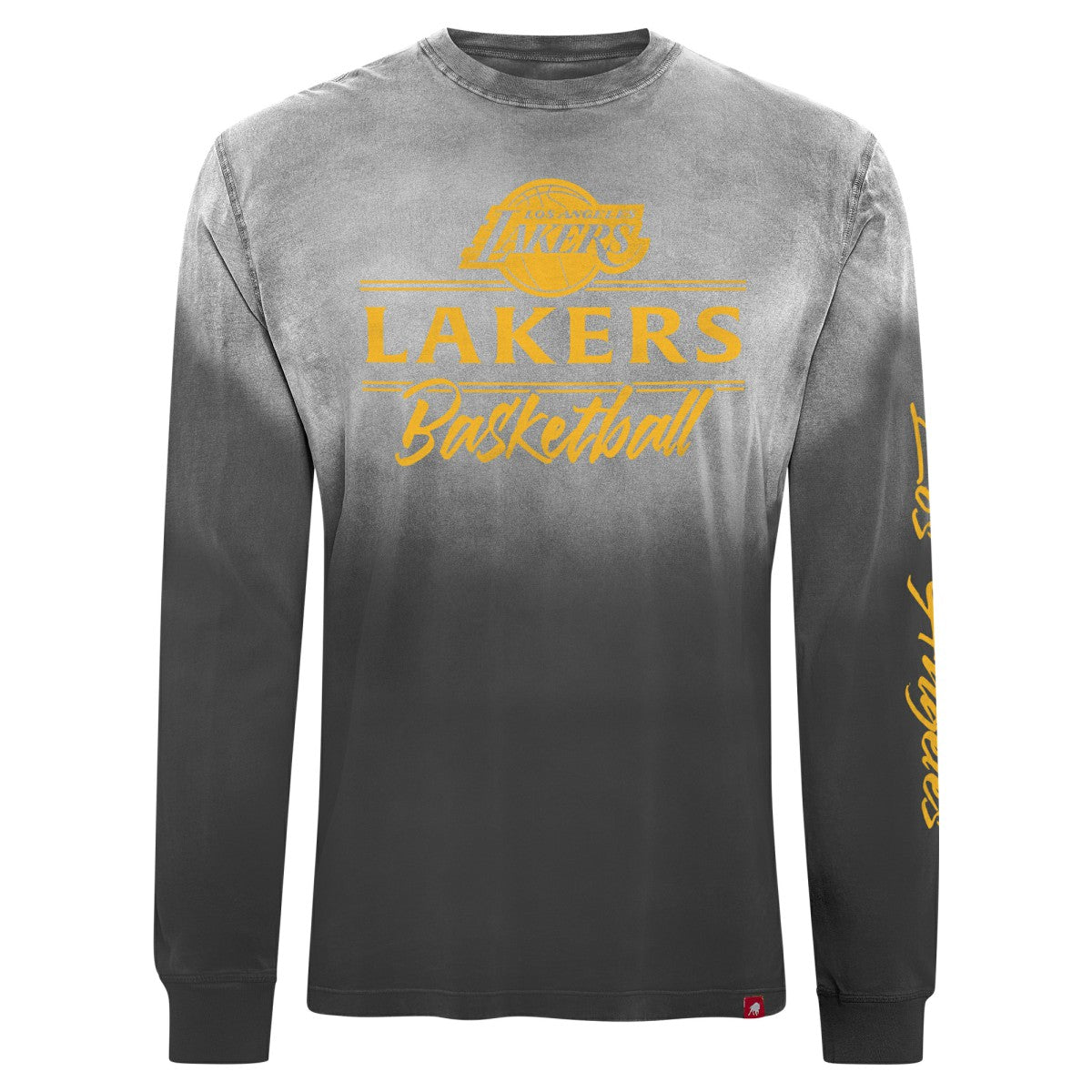 Black Los Angeles Lakers Sportiqe Unisex Mohave Sun-Dipped Long Sleeve T-Shirt | NBA