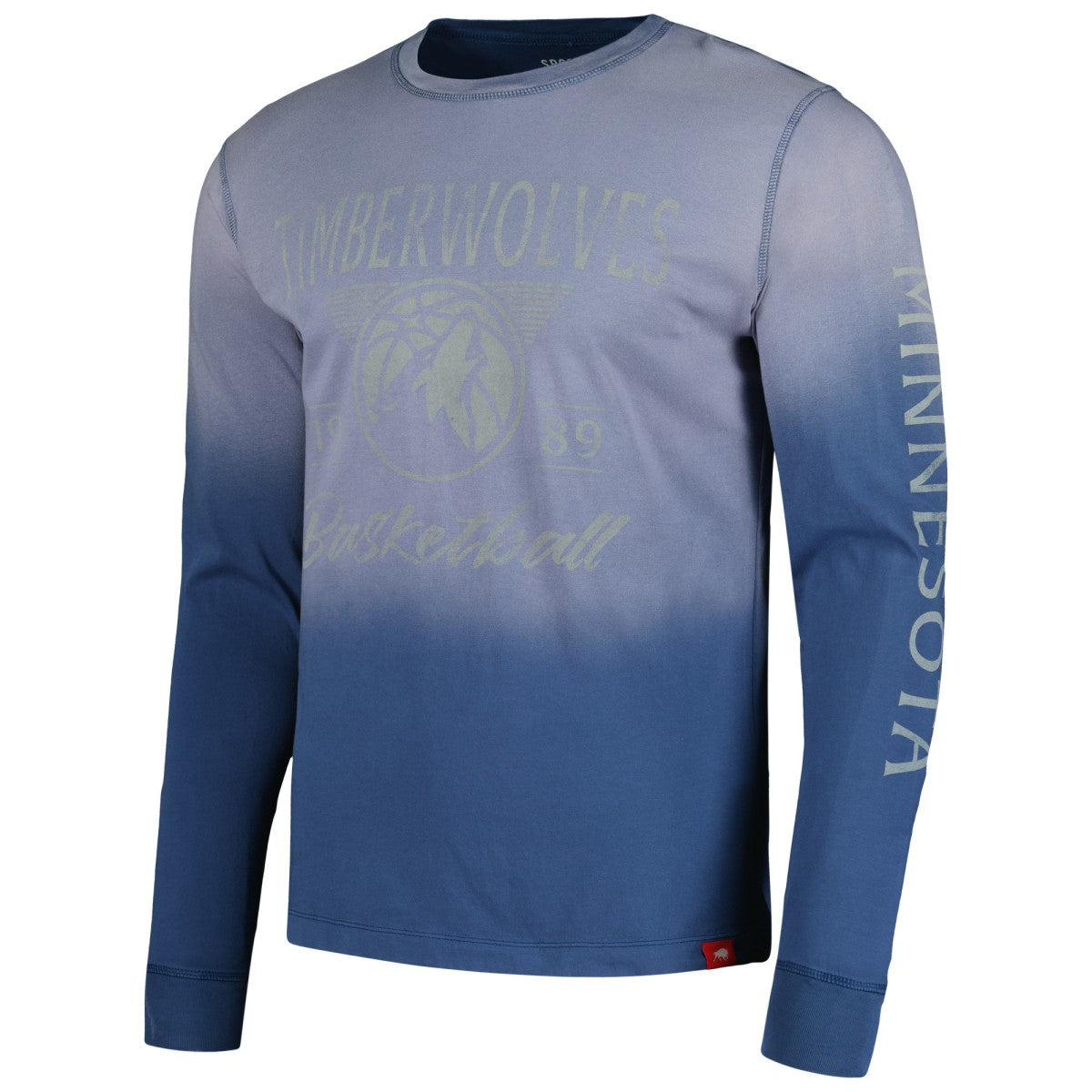 Navy Minnesota Timberwolves Sportiqe Unisex Mohave Sun-Dipped Long Sleeve T-Shirt | NBA
