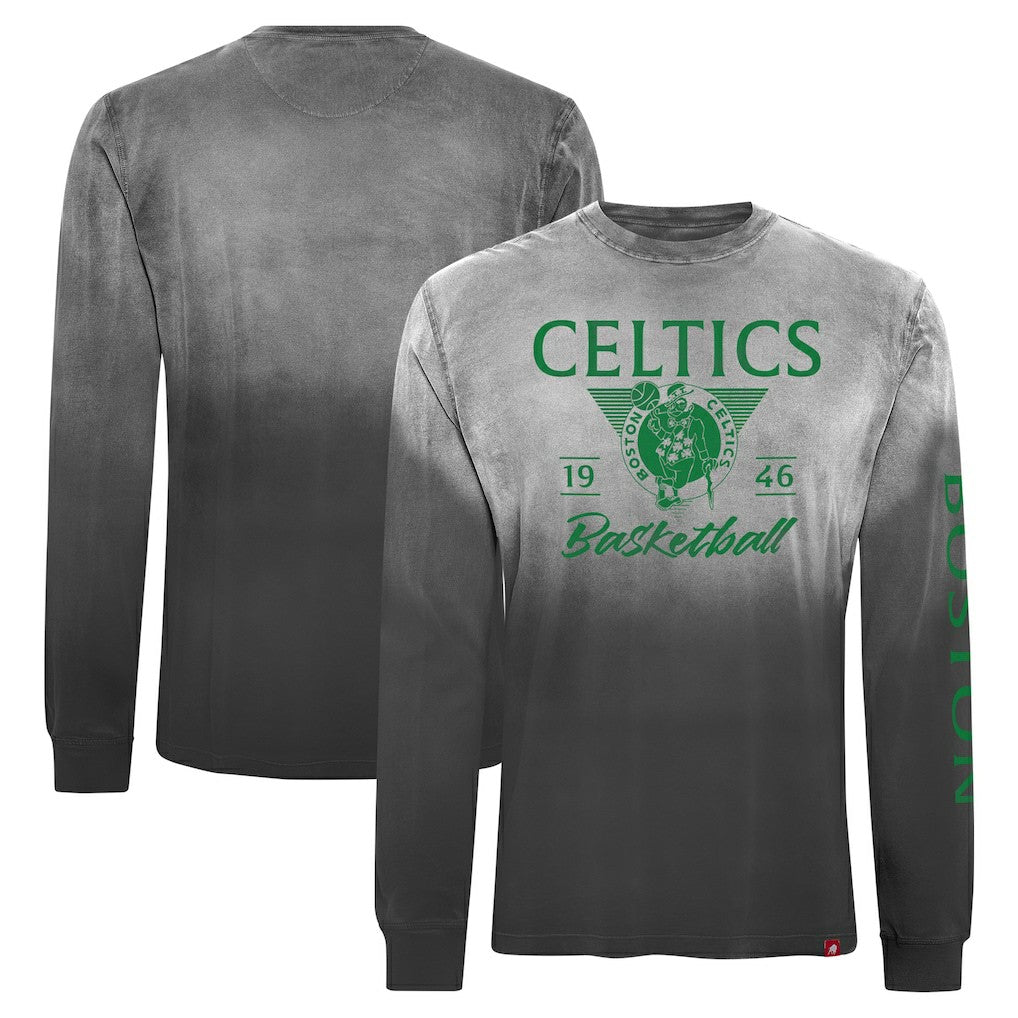 Black Boston Celtics Sportiqe Unisex Mohave Sun-Dipped Long Sleeve T-Shirt | NBA
