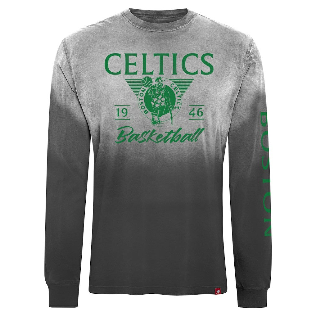 Black Boston Celtics Sportiqe Unisex Mohave Sun-Dipped Long Sleeve T-Shirt | NBA