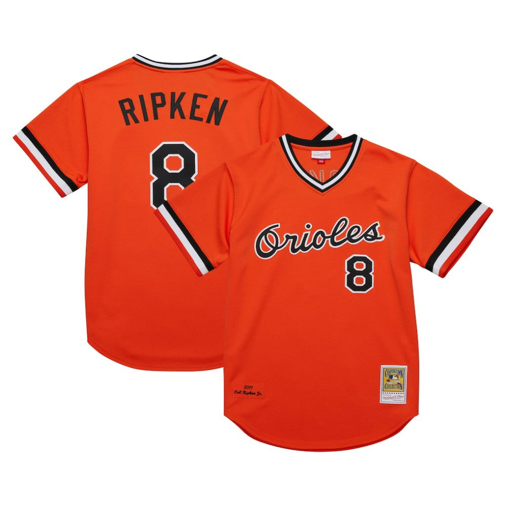 Cal Ripken Jr. Baltimore Orioles Mitchell & Ness 2001 Cooperstown Collection Authentic Throwback Jersey - MLB Jerseys