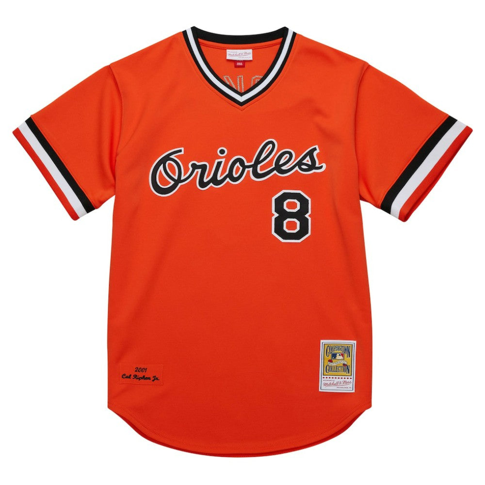 Cal Ripken Jr. Baltimore Orioles Mitchell & Ness 2001 Cooperstown Collection Authentic Throwback Jersey - MLB Jerseys