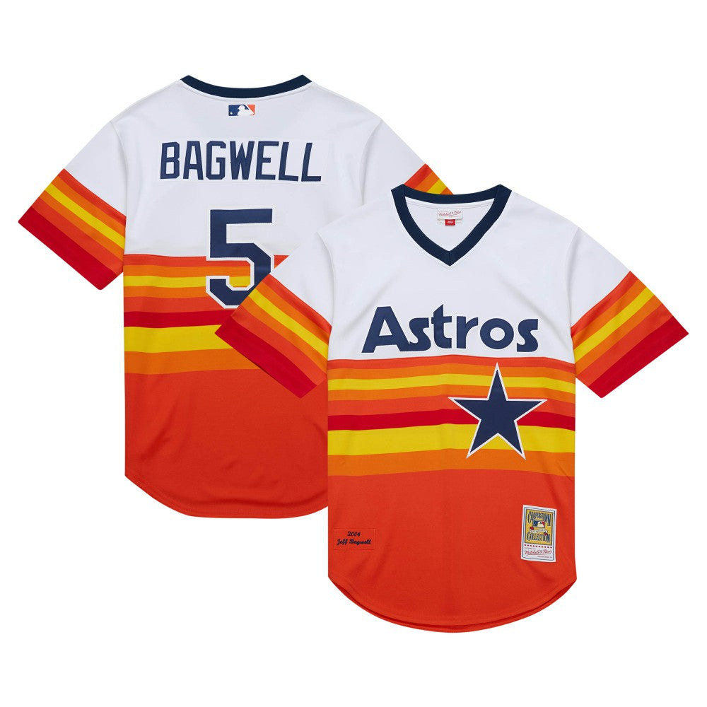 Jeff Bagwell Houston Astros Mitchell & Ness 2004 Cooperstown Collection Authentic Throwback Jersey - MLB Jerseys