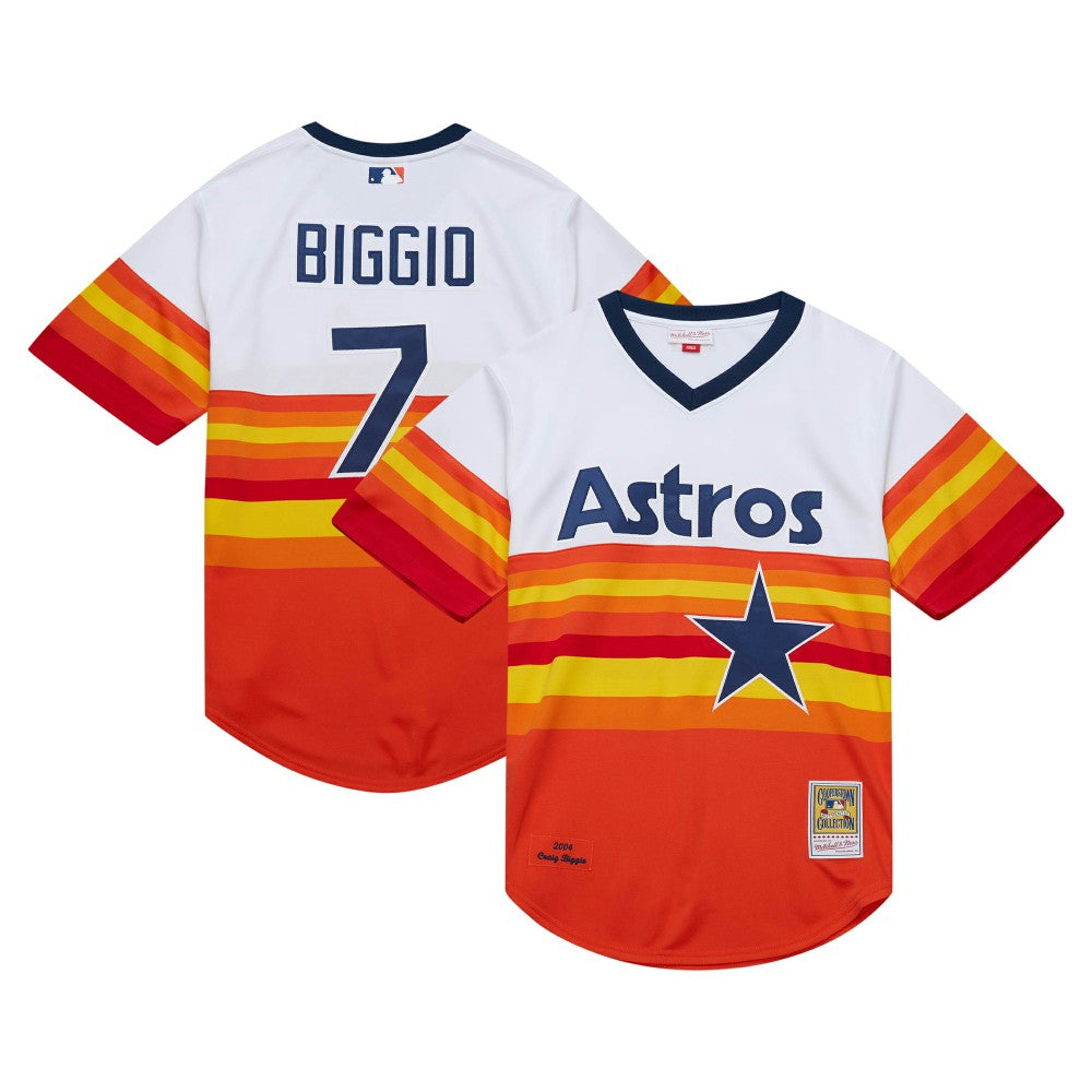 Craig Biggio Houston Astros Mitchell & Ness 2004 Cooperstown Collection Authentic Throwback Jersey - MLB Jerseys
