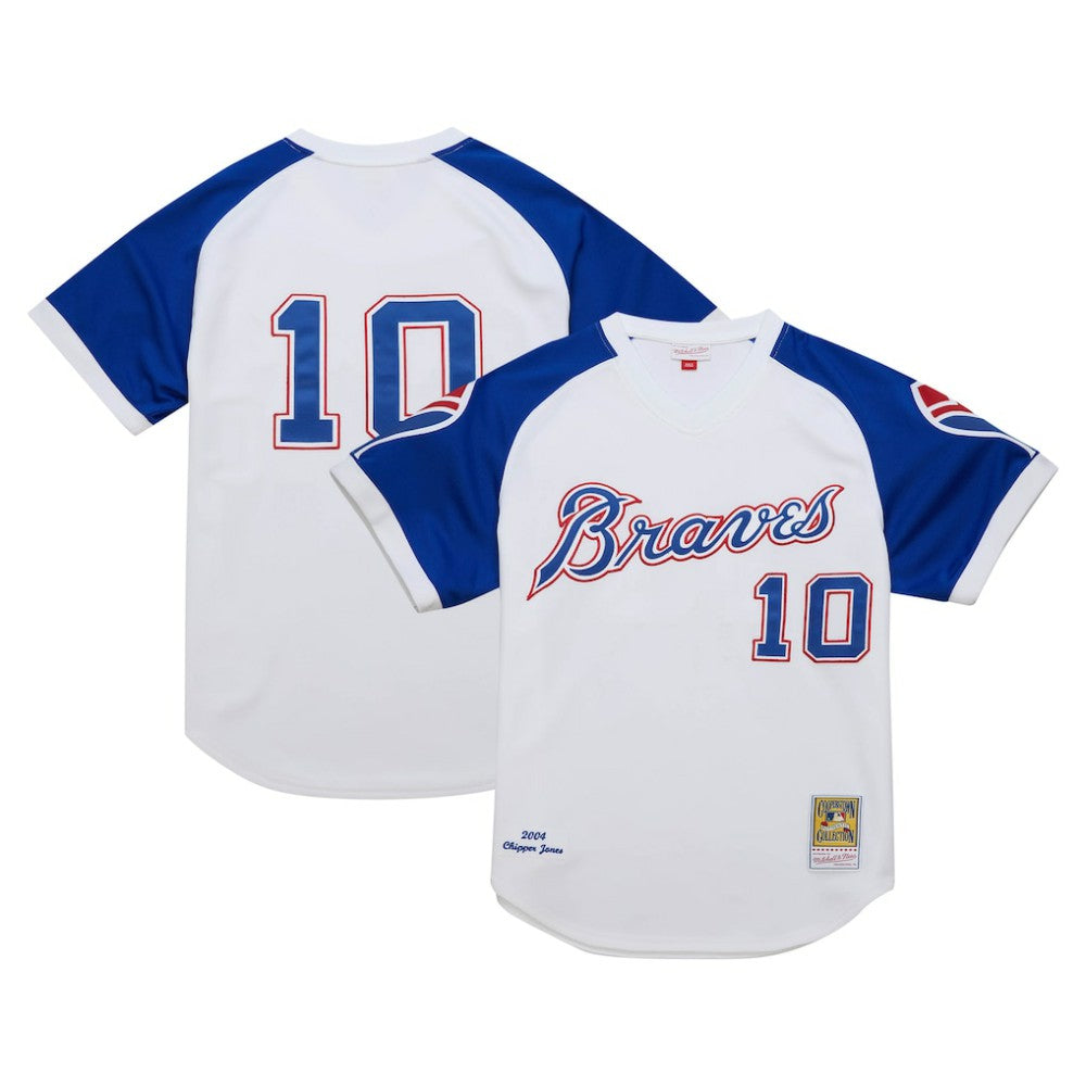 Chipper Jones Atlanta Braves Mitchell & Ness 2004 Cooperstown Collection Authentic Throwback Jersey - MLB Jerseys