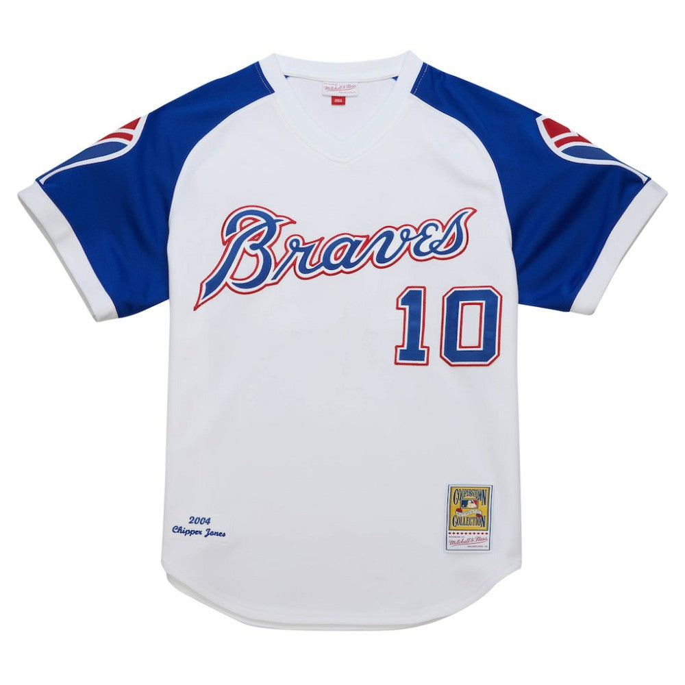 Chipper Jones Atlanta Braves Mitchell & Ness 2004 Cooperstown Collection Authentic Throwback Jersey - MLB Jerseys