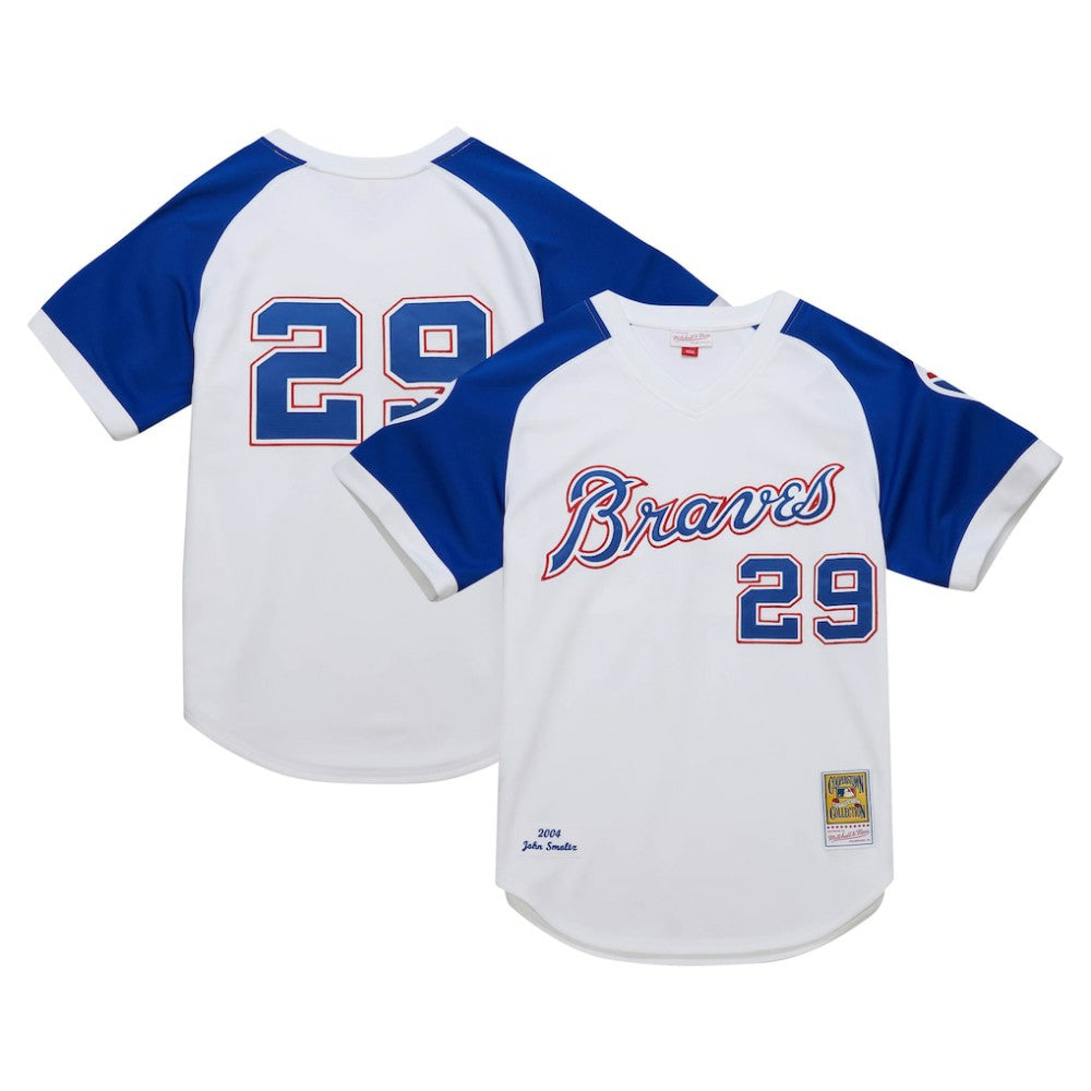 John Smoltz Atlanta Braves Mitchell & Ness 2004 Cooperstown Collection Authentic Throwback Jersey - MLB Jerseys