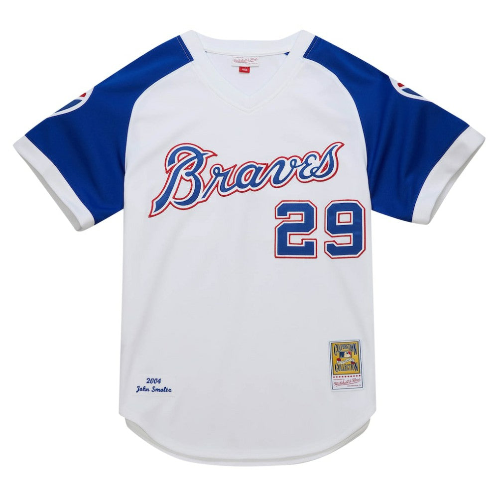 John Smoltz Atlanta Braves Mitchell & Ness 2004 Cooperstown Collection Authentic Throwback Jersey - MLB Jerseys