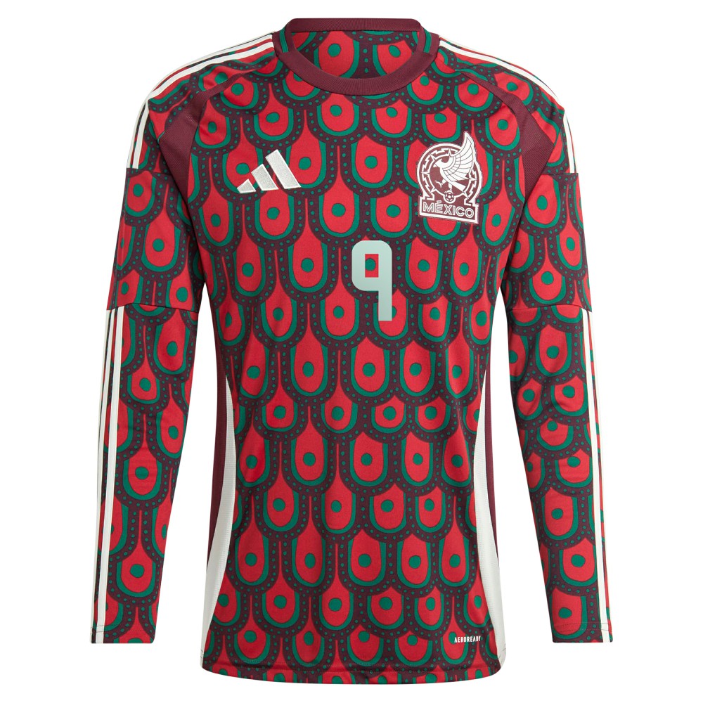 Raul Jimenez Mexico National Team 2024 Home Replica Player Long Sleeve Jersey