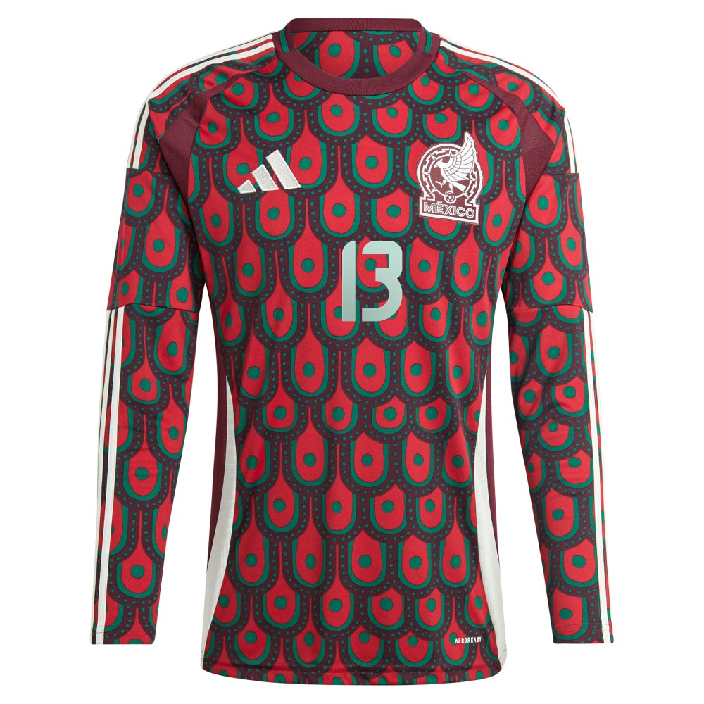 Guillermo Ochoa Mexico National Team 2024 Home Replica Player Long Sleeve Jersey