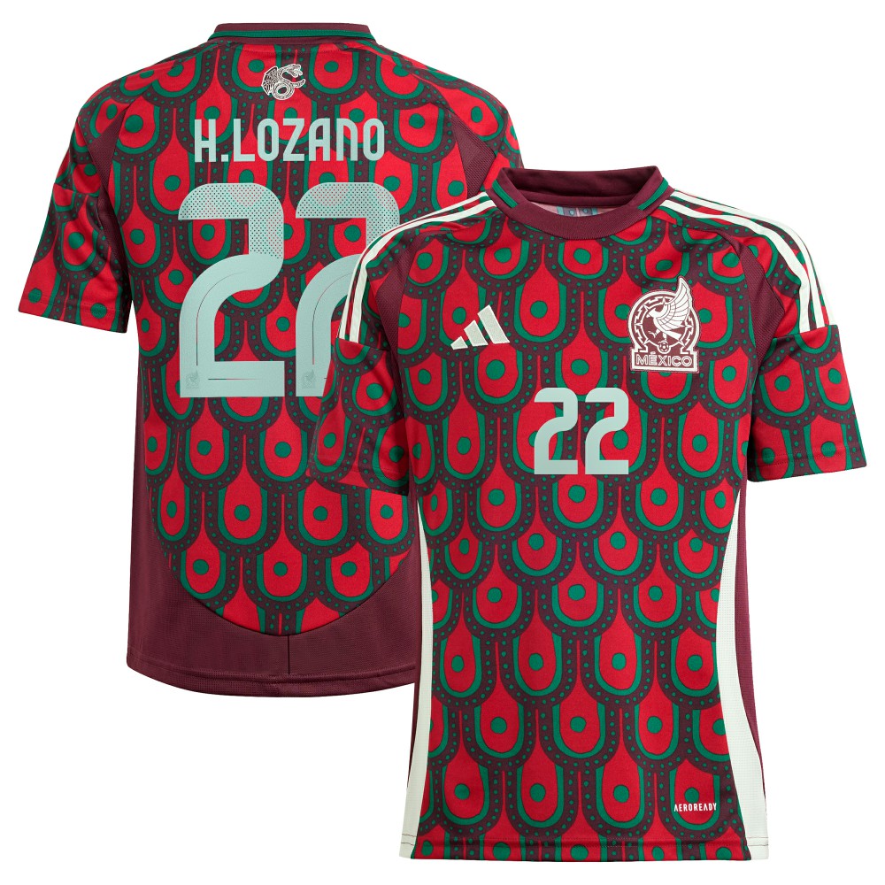 Hirving Lozano Mexico National Team Youth 2024 Home Replica Player Jersey