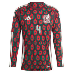 Edson Alvarez Mexico National Team 2024 Home Replica Player Long Sleeve Jersey