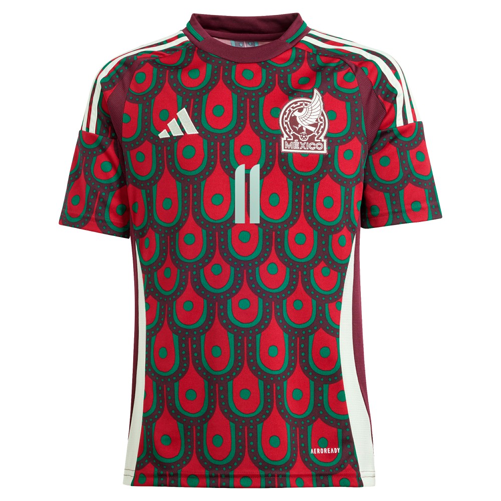 Santiago Giménez Mexico National Team Youth 2024 Home Replica Player Jersey for sale - Burgundy