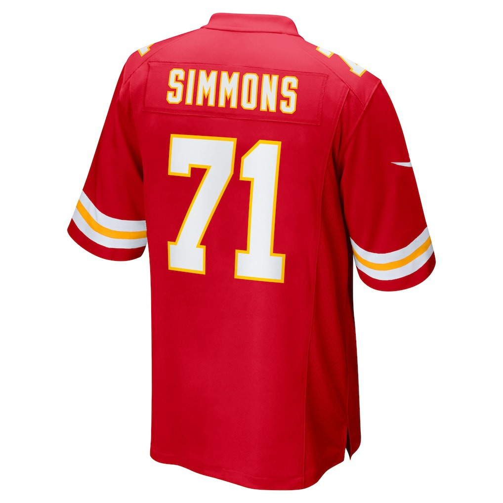 Kansas City Chiefs Josh Simmons  2025 NFL Draft First Round Pick Game Jersey | NFL Discount
