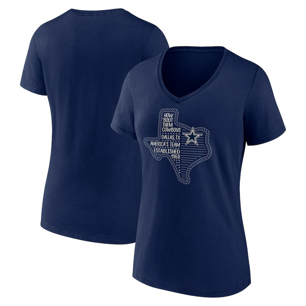 Dallas Cowboys Women's Defensive Stand V-Neck T-Shirt | NFL US