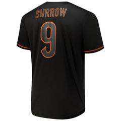 Cincinnati Bengals Joe Burrow  Big & Tall Baseball Button-Up Shirt | NFL Outlet