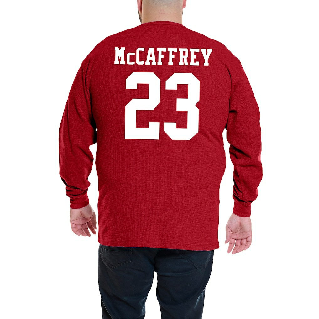 San Francisco 49ers Christian McCaffrey  Big & Tall Thermal Waffle Long Sleeve T-Shirt | NFL Online