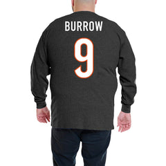 Cincinnati Bengals Joe Burrow  Big & Tall Thermal Waffle Long Sleeve T-Shirt | NFL Near me