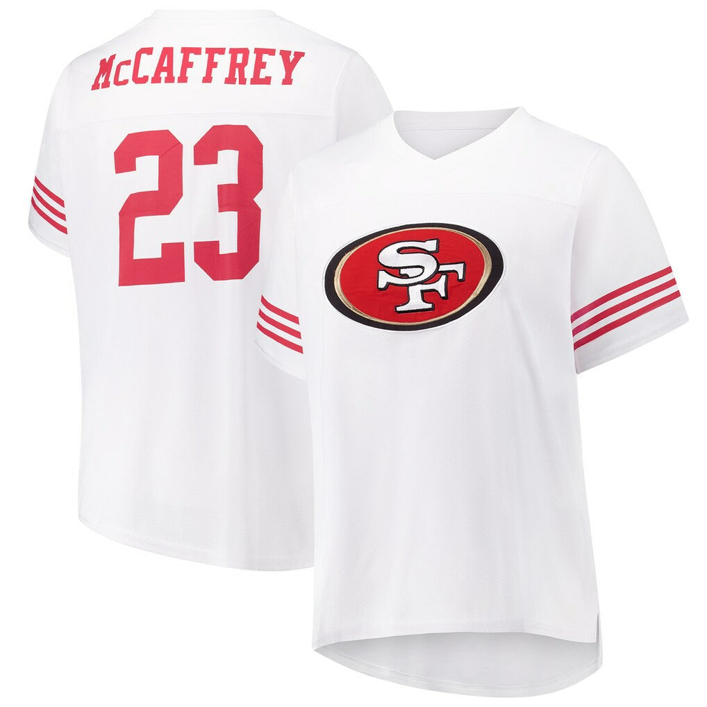 San Francisco 49ers Christian McCaffrey  Women's Plus Size Fashion Jersey | NFL Sale