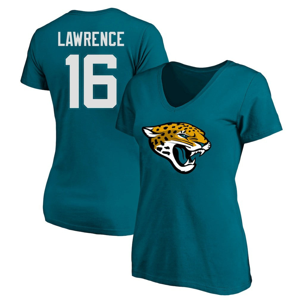 Jacksonville Jaguars Trevor Lawrence  Women's Plus Size Fair Catch Name & Number Scoop Neck T-Shirt | NFL Online