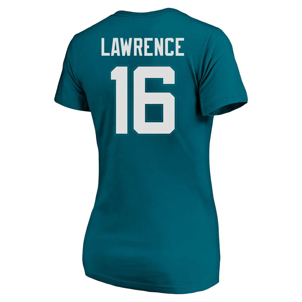 Jacksonville Jaguars Trevor Lawrence  Women's Plus Size Fair Catch Name & Number Scoop Neck T-Shirt | NFL Online