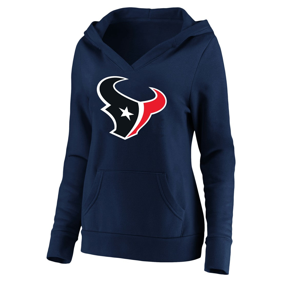 Houston Texans C.J. Stroud  Women's Plus Size Player Name & Number V-Neck Pullover Hoodie | NFL New