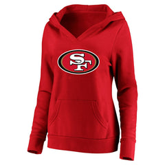 San Francisco 49ers Christian McCaffrey  Women's Plus Size Player Name & Number V-Neck Pullover Hoodie | NFL Discount