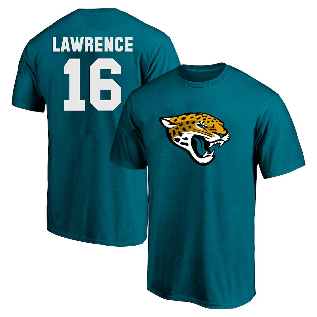 Jacksonville Jaguars Trevor Lawrence  Big & Tall Player Name & Number T-Shirt | NFL Discount