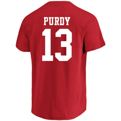 San Francisco 49ers Brock Purdy  Big & Tall Player Name & Number T-Shirt | NFL Hot
