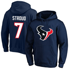 Houston Texans C.J. Stroud  Big & Tall Name & Number Fleece Pullover Hoodie | NFL Discount