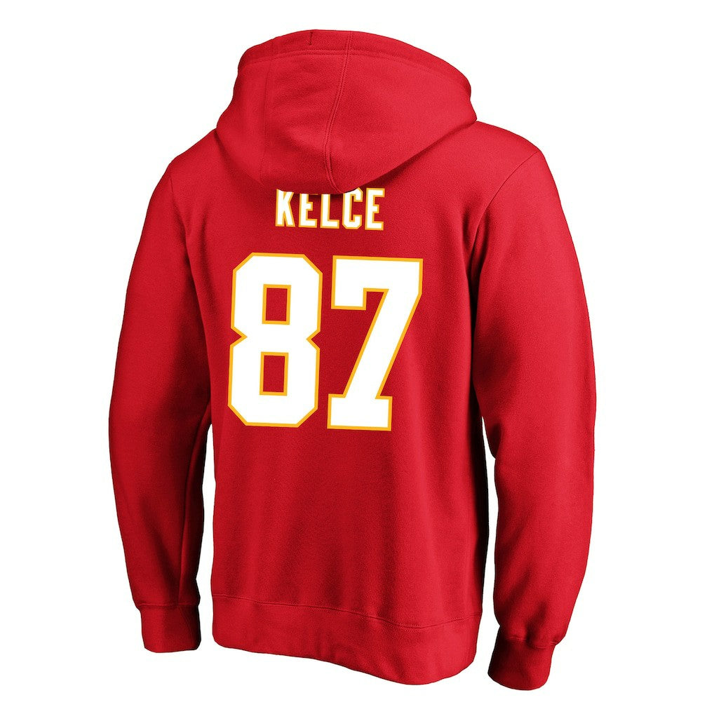 Kansas City Chiefs Travis Kelce  Big & Tall Name & Number Fleece Pullover Hoodie | NFL On sale