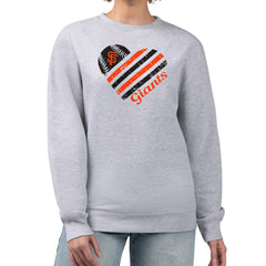 San Francisco Giants G-III 4Her by Carl Banks Women's Heart Logo Fleece Pullover Sweatshirt - MLB Pullover