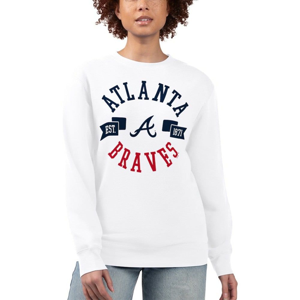 Atlanta Braves G-III 4Her by Carl Banks Women's Team Logo Fleece Pullover Sweatshirt - MLB Pullover