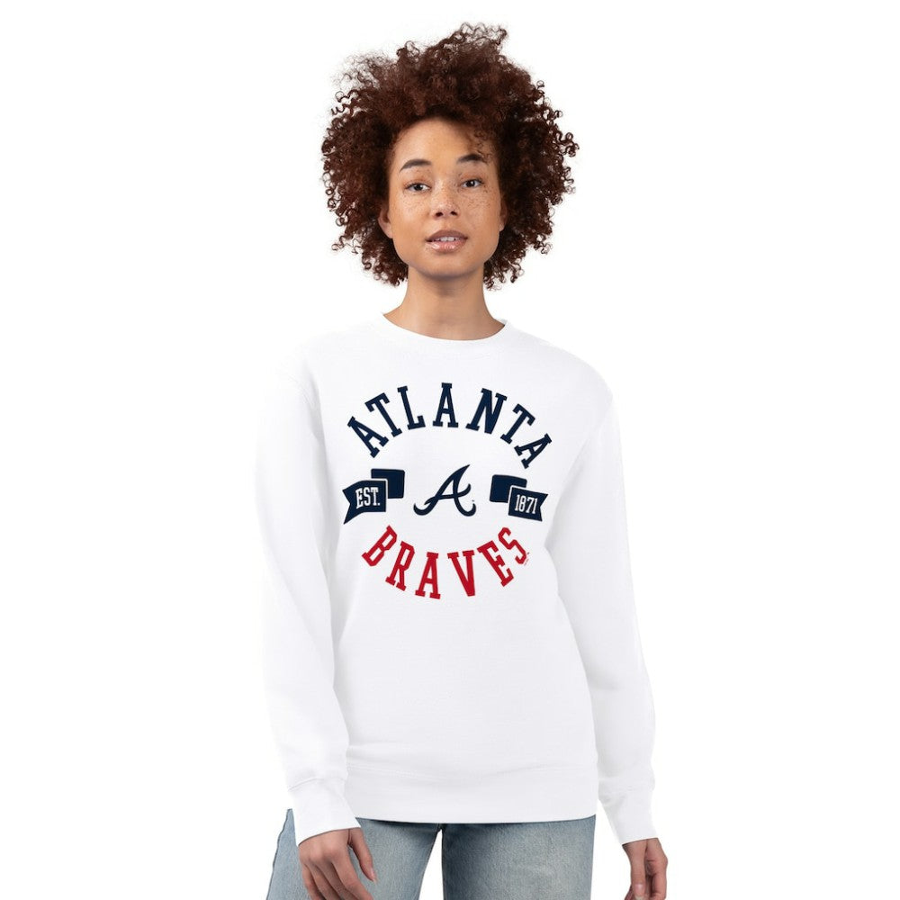 Atlanta Braves G-III 4Her by Carl Banks Women's Team Logo Fleece Pullover Sweatshirt - MLB Pullover