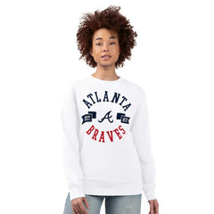 Atlanta Braves G-III 4Her by Carl Banks Women's Team Logo Fleece Pullover Sweatshirt - MLB Pullover