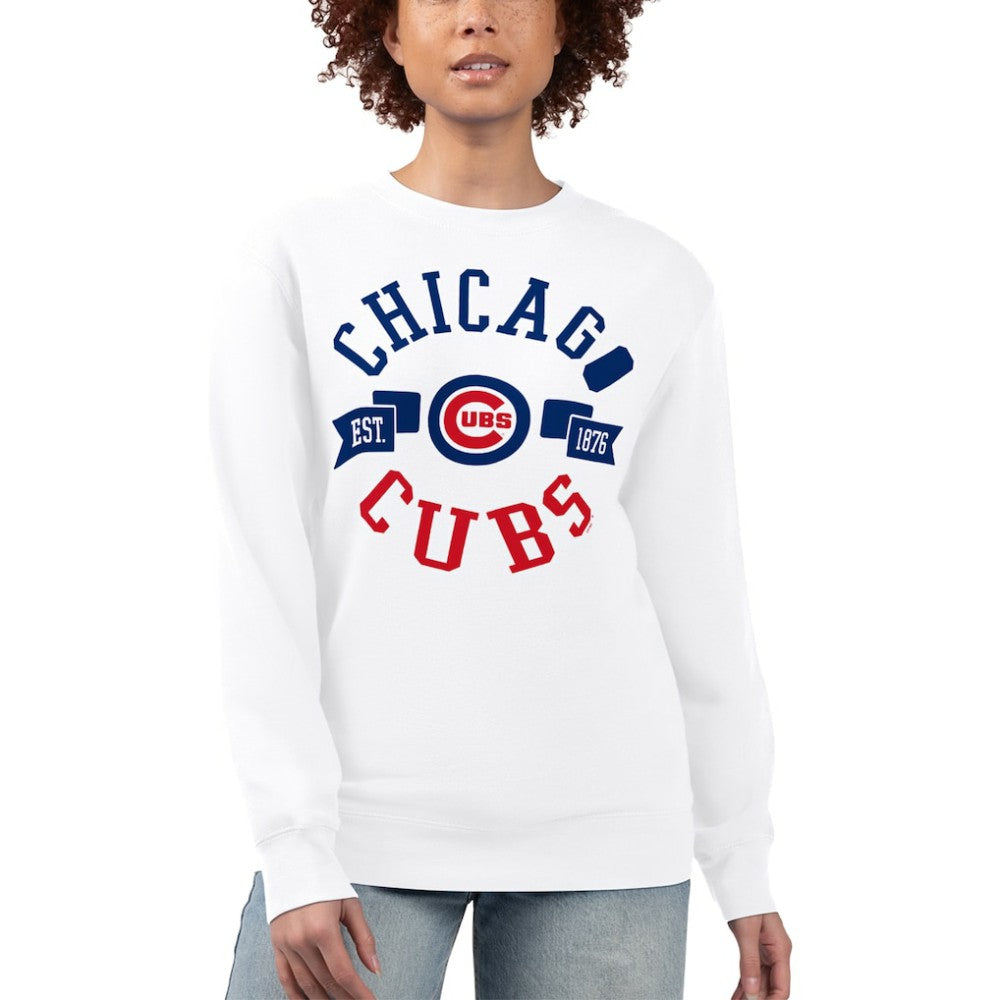 Chicago Cubs G-III 4Her by Carl Banks Women's Team Logo Fleece Pullover Sweatshirt - MLB Pullover