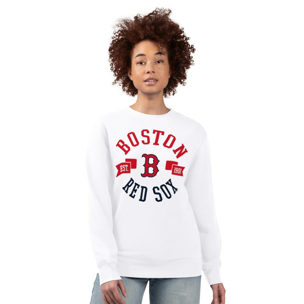 Boston Red Sox G-III 4Her by Carl Banks Women's Team Logo Fleece Pullover Sweatshirt - MLB Pullover