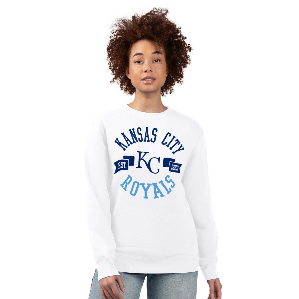 Kansas City Royals G-III 4Her by Carl Banks Women's Team Logo Fleece Pullover Sweatshirt - MLB Pullover