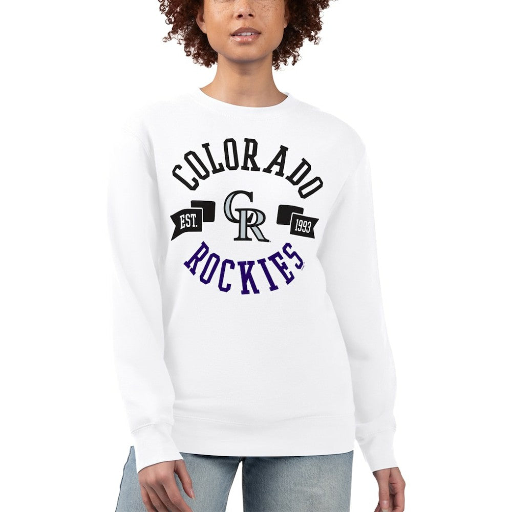 Colorado Rockies G-III 4Her by Carl Banks Women's Team Logo Fleece Pullover Sweatshirt - MLB Pullover