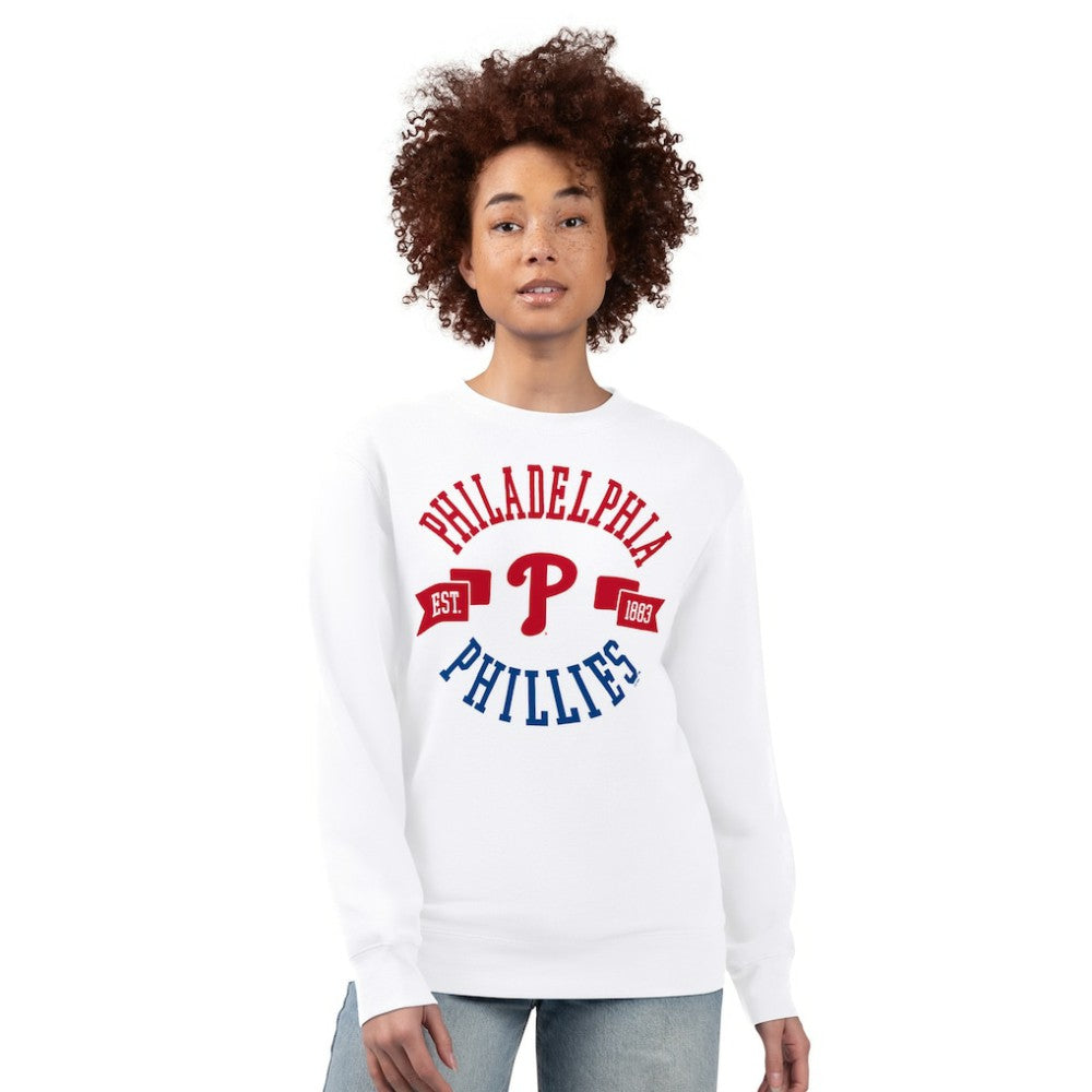 Philadelphia Phillies G-III 4Her by Carl Banks Women's Team Logo Fleece Pullover Sweatshirt - MLB Pullover
