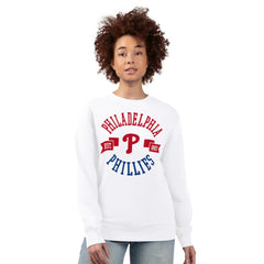 Philadelphia Phillies G-III 4Her by Carl Banks Women's Team Logo Fleece Pullover Sweatshirt - MLB Pullover