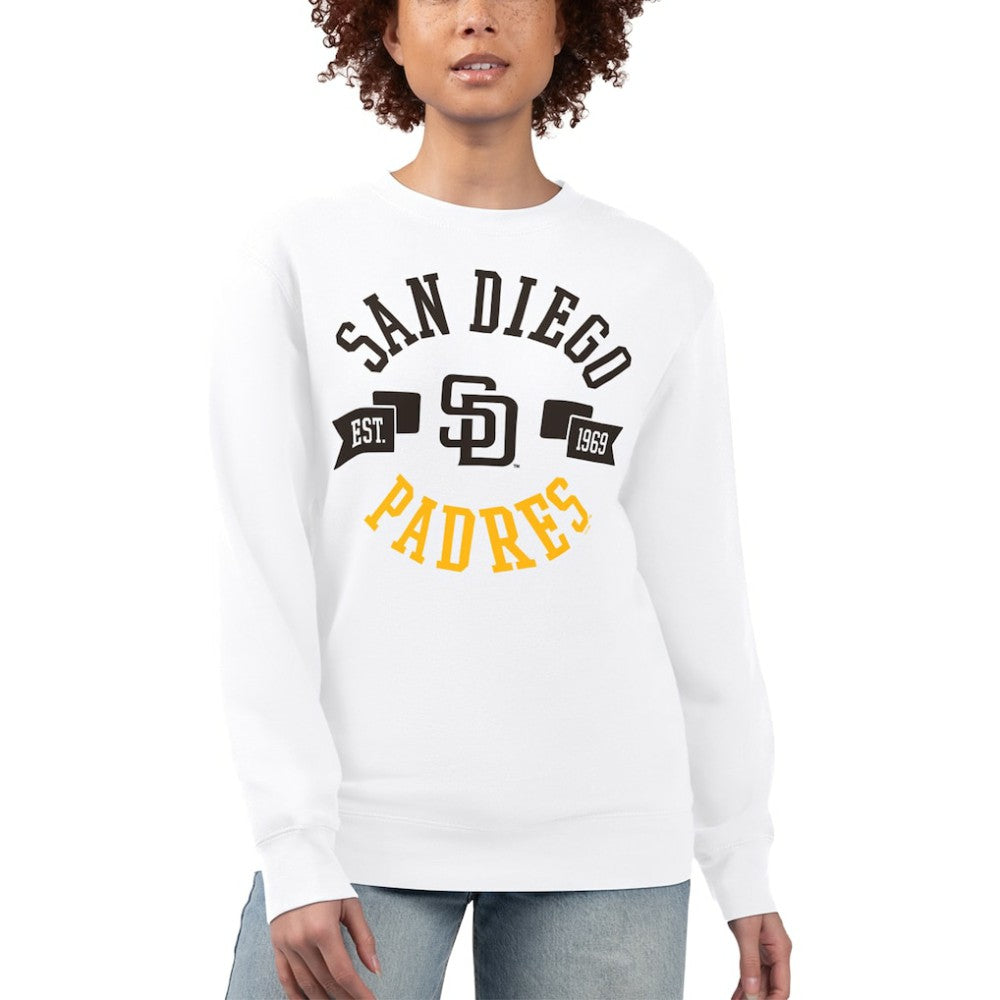 San Diego Padres G-III 4Her by Carl Banks Women's Team Logo Fleece Pullover Sweatshirt - MLB Pullover