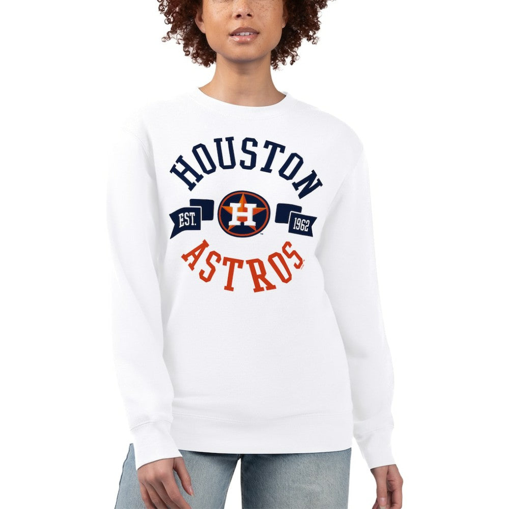 Houston Astros G-III 4Her by Carl Banks Women's Team Logo Fleece Pullover Sweatshirt - MLB Pullover