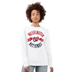 Washington Nationals G-III 4Her by Carl Banks Women's Team Logo Fleece Pullover Sweatshirt - MLB Pullover