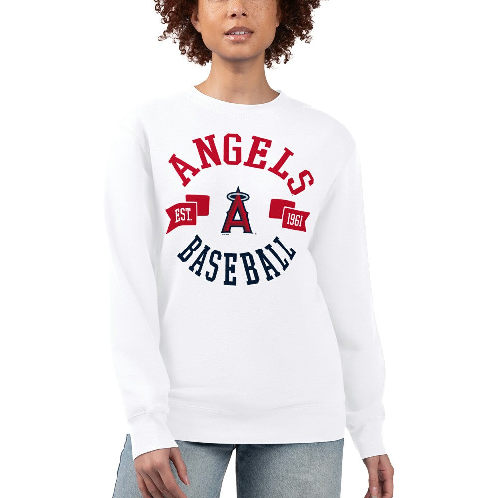 Los Angeles Angels G-III 4Her by Carl Banks Women's Team Logo Fleece Pullover Sweatshirt - MLB Pullover